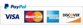 We accept all major credit cards - American Express, MasterCard, Visa, PayPal, and Discover